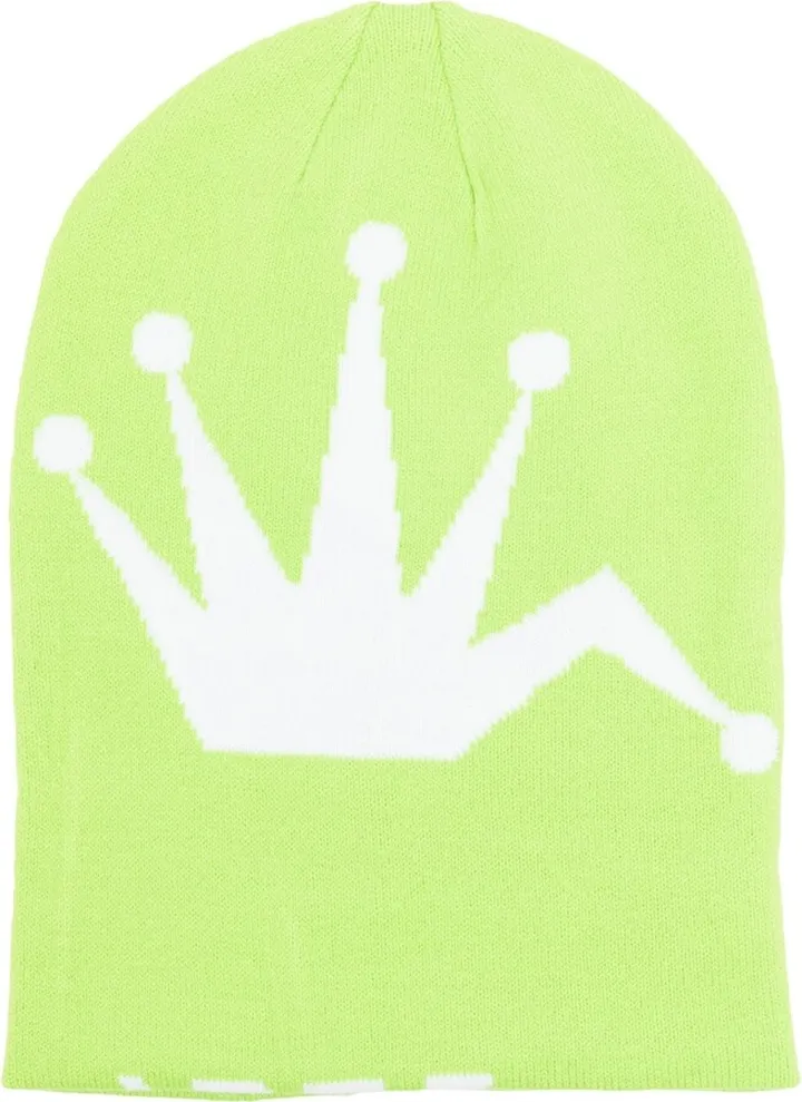 Crown-logo knitted beanie