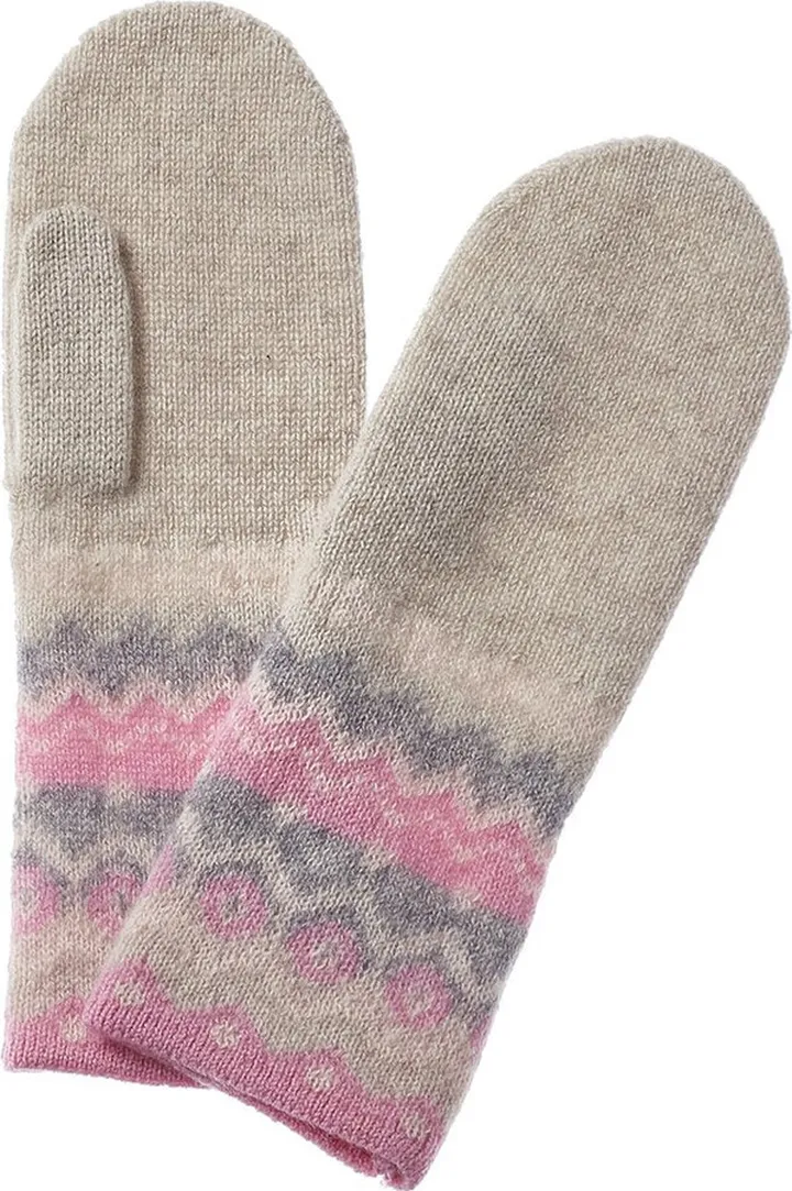 Hannah Rose Fairisle Cashmere Mittens