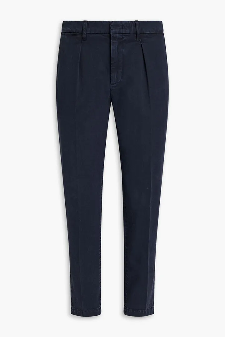 Cotton-blend gabardine chinos