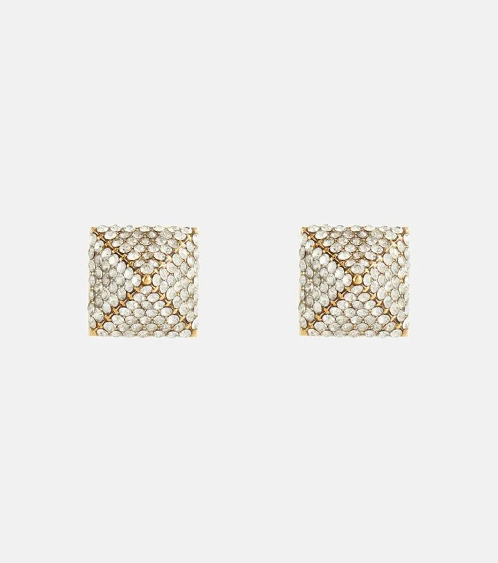 Rockstud embellished earrings