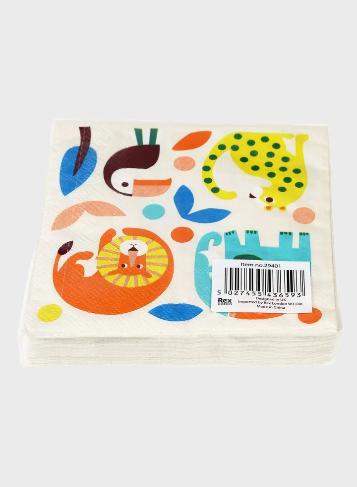 Wild Wonders Napkins (Pack Of 20)