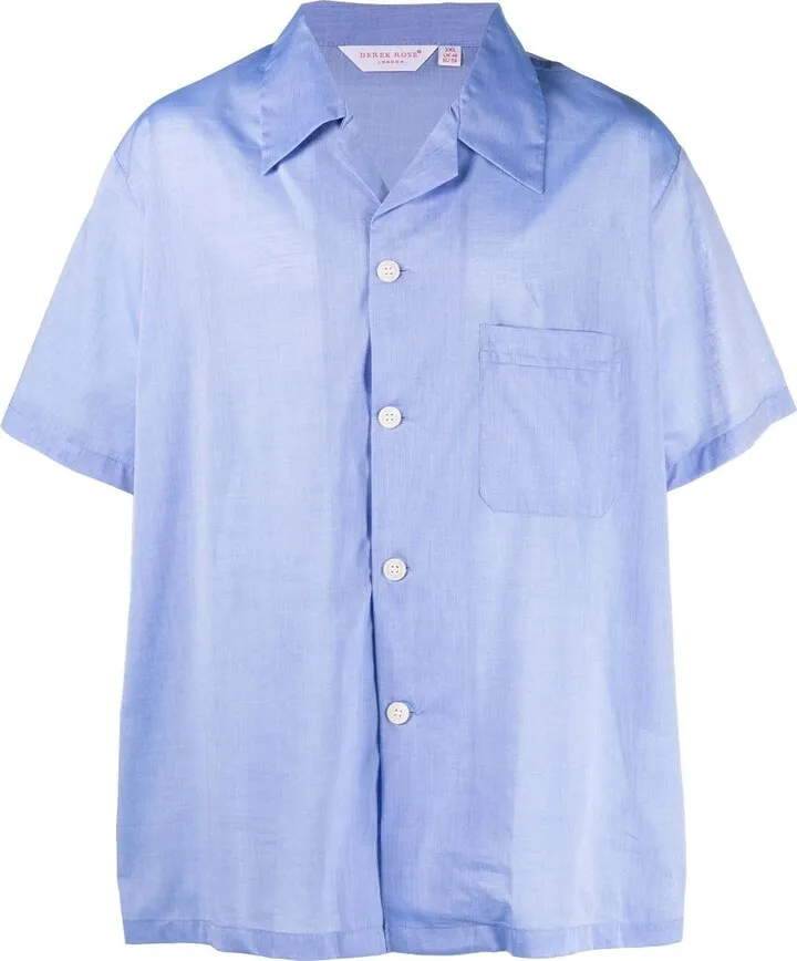 Blue Amalfi Cotton Batiste Pyjamas