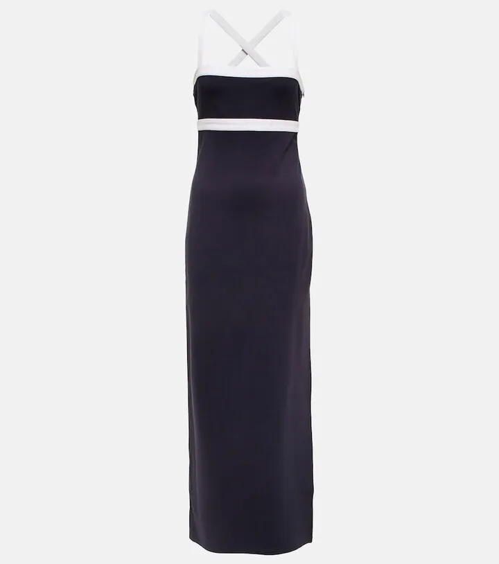 Augustine ponte midi dress