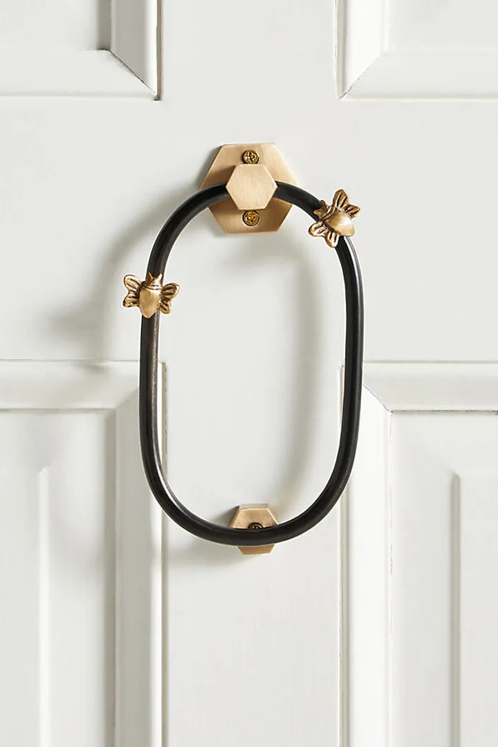 Bumblebee Door Knocker Brown