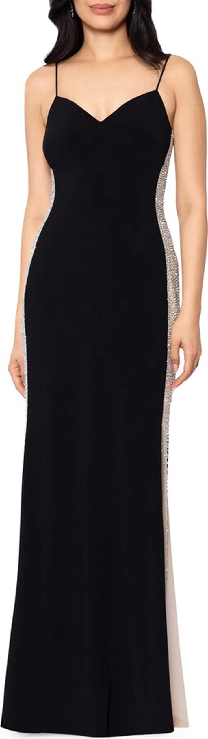 Rhinestone Embellished Gown