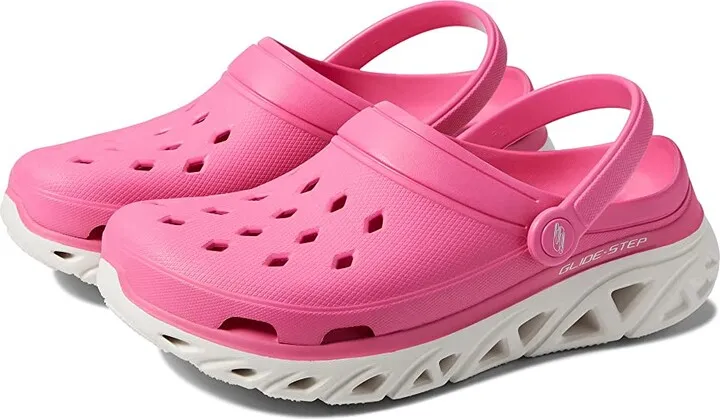SKECHERS Foamies Glide - Step Neo Clog (Hot Pink) Women's Shoes