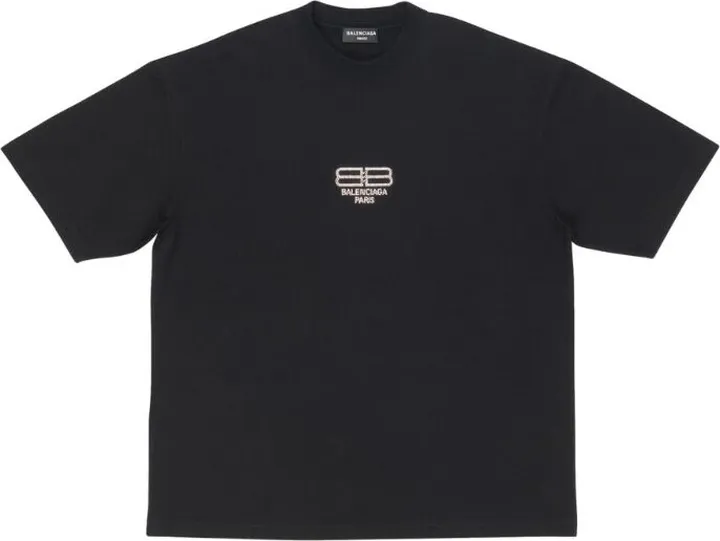 Balenciaga Cotton Bb Logo T-Shirt