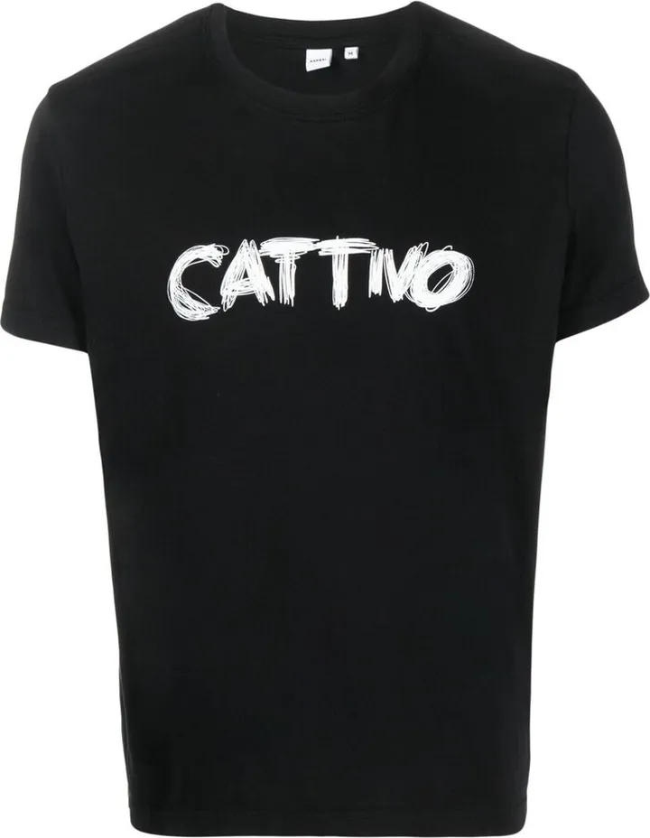 slogan-print short-sleeved T-shirt