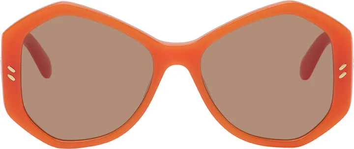 Stella McCartney Orange Falabella Pin Sunglasses