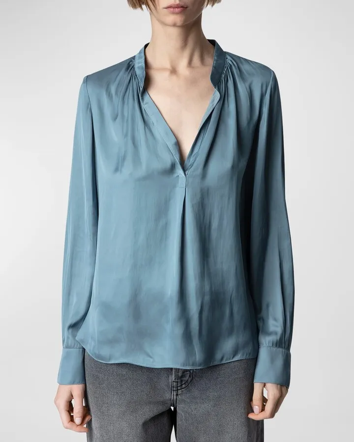 Tink Satin Tunic Top