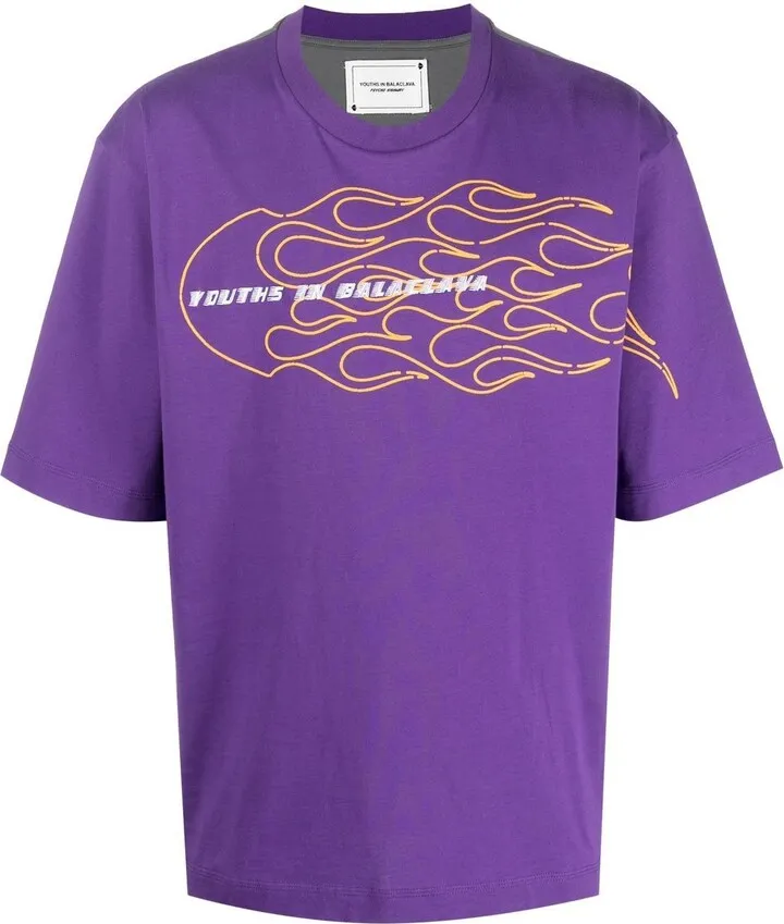 logo-print detail T-shirt