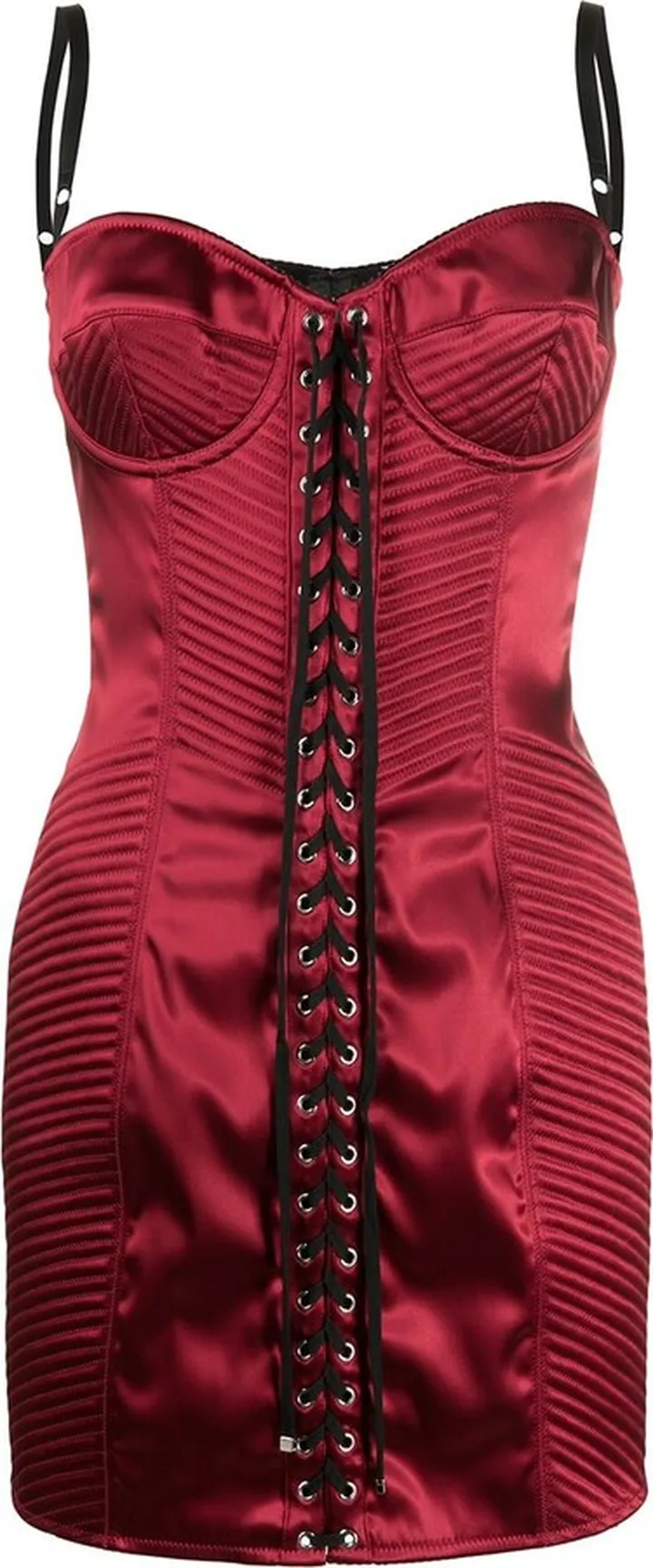 Tie-Fastening Fitted Mini Dress