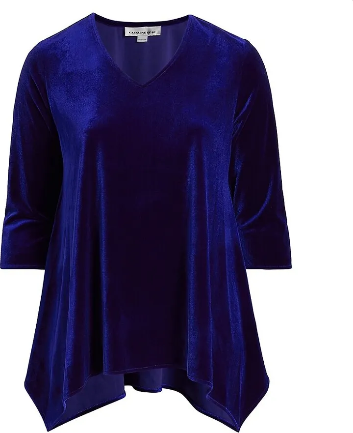 Stretch Velvet Swing Tunic