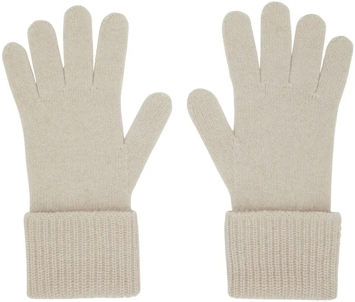 The Row Off-White Cashmere Halita Gloves