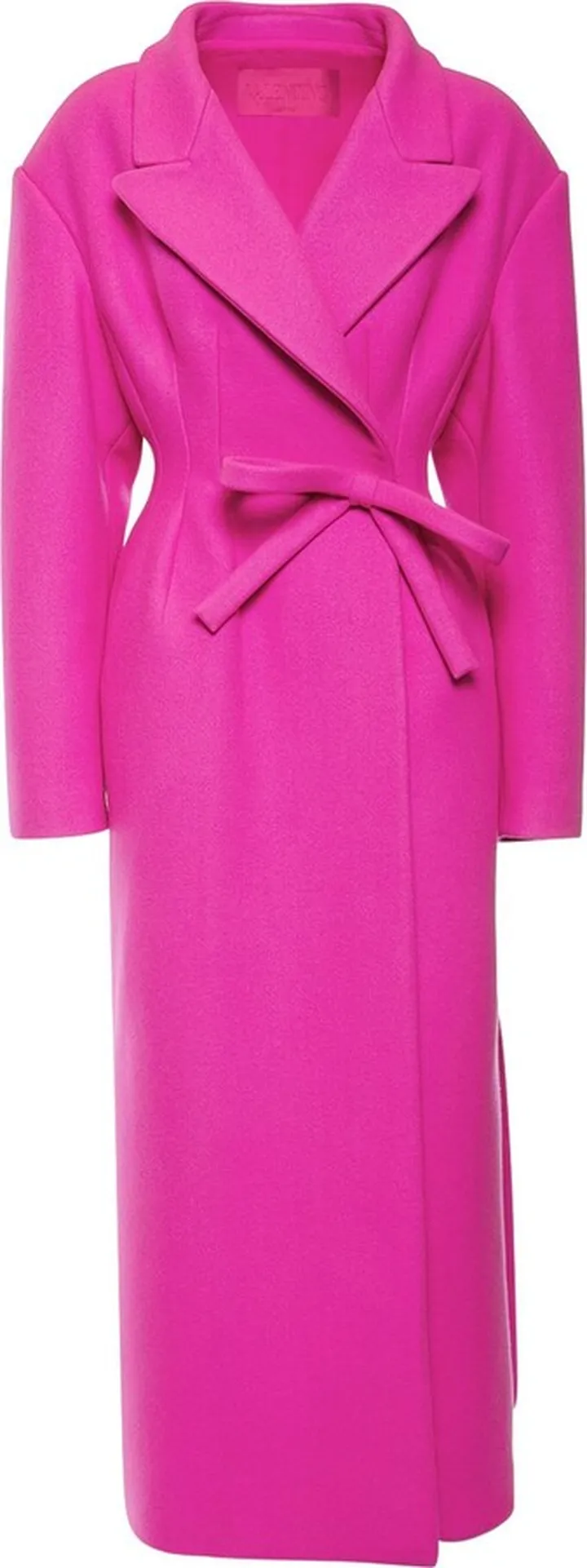 Double wool blend coat