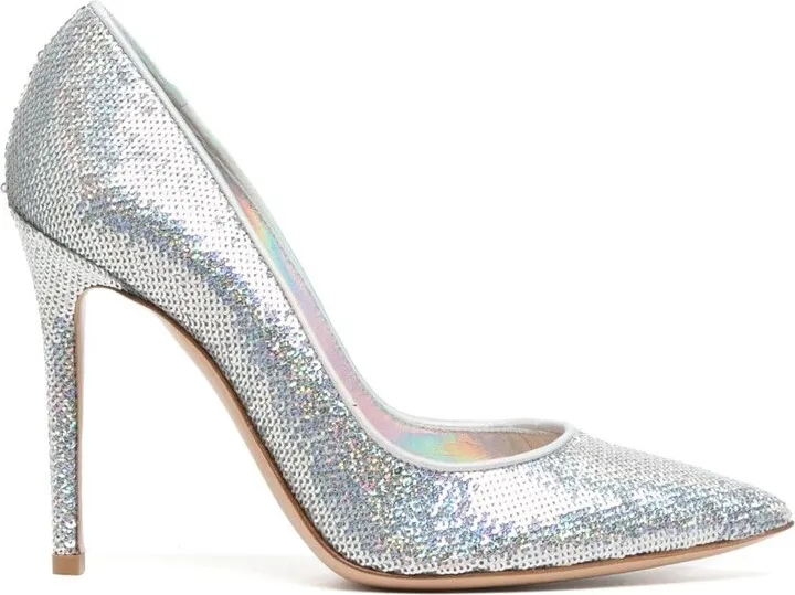 Sequin-Embellished 100mm Pumps