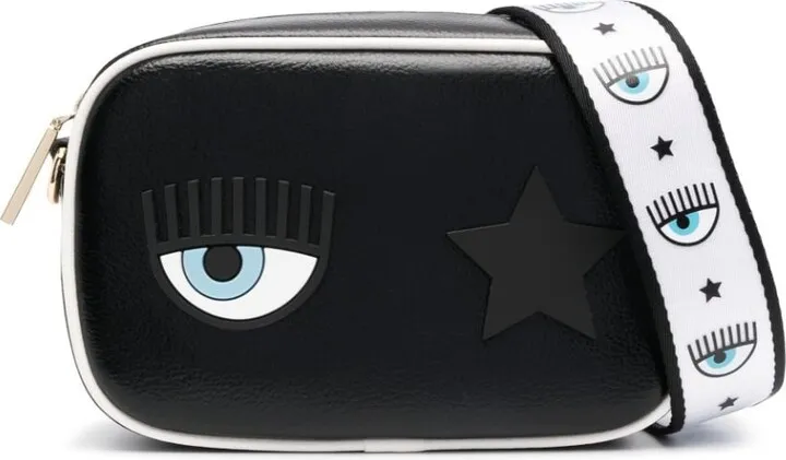 Eyelike-motif crossbody bag