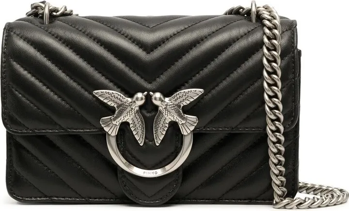 Lovebird quilted shoulder bag
