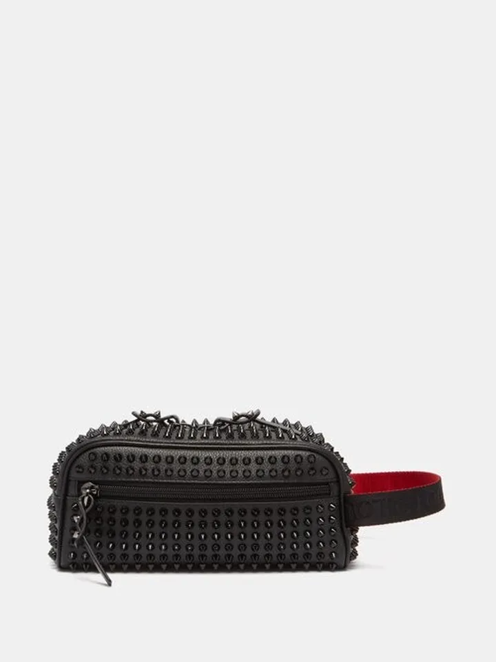 Blaster Studded Leather Wash Bag