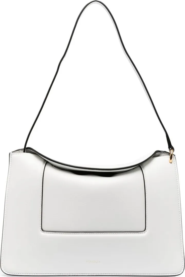 White Penelope Leather Shoulder Bag