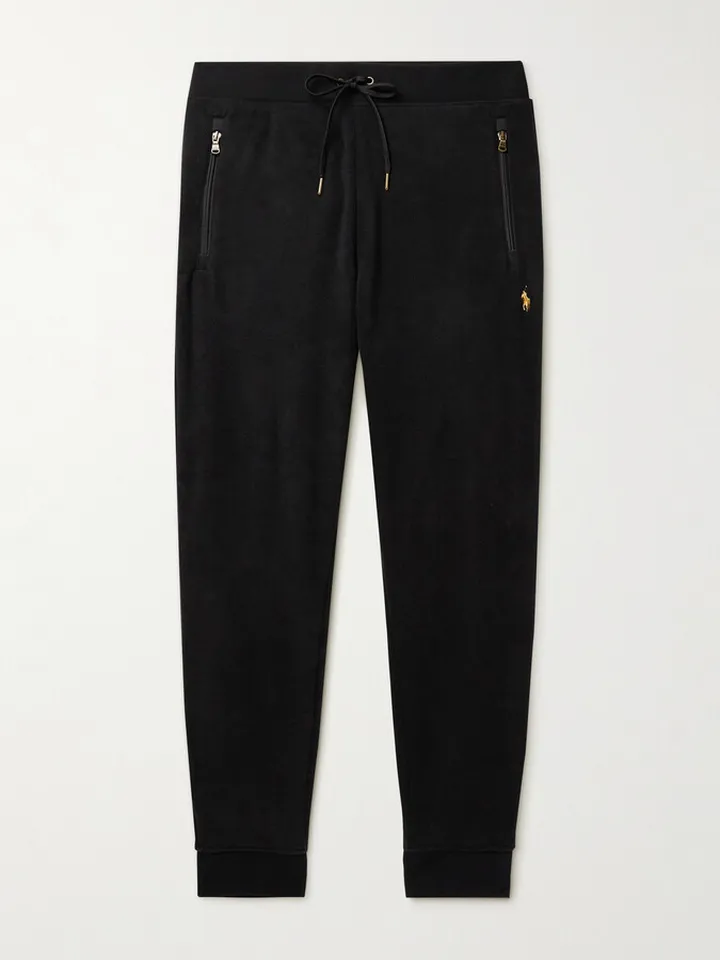 Tapered Recycled Fleece Track Pants