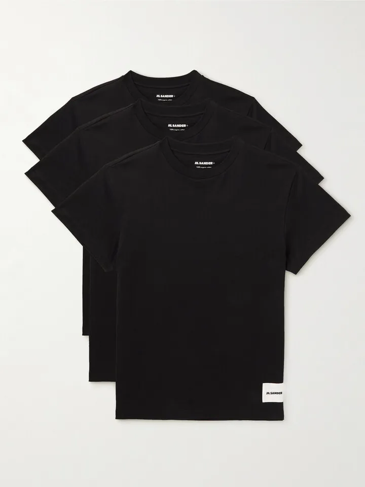 Set of Three Organic Cotton-Jersey T-Shirts