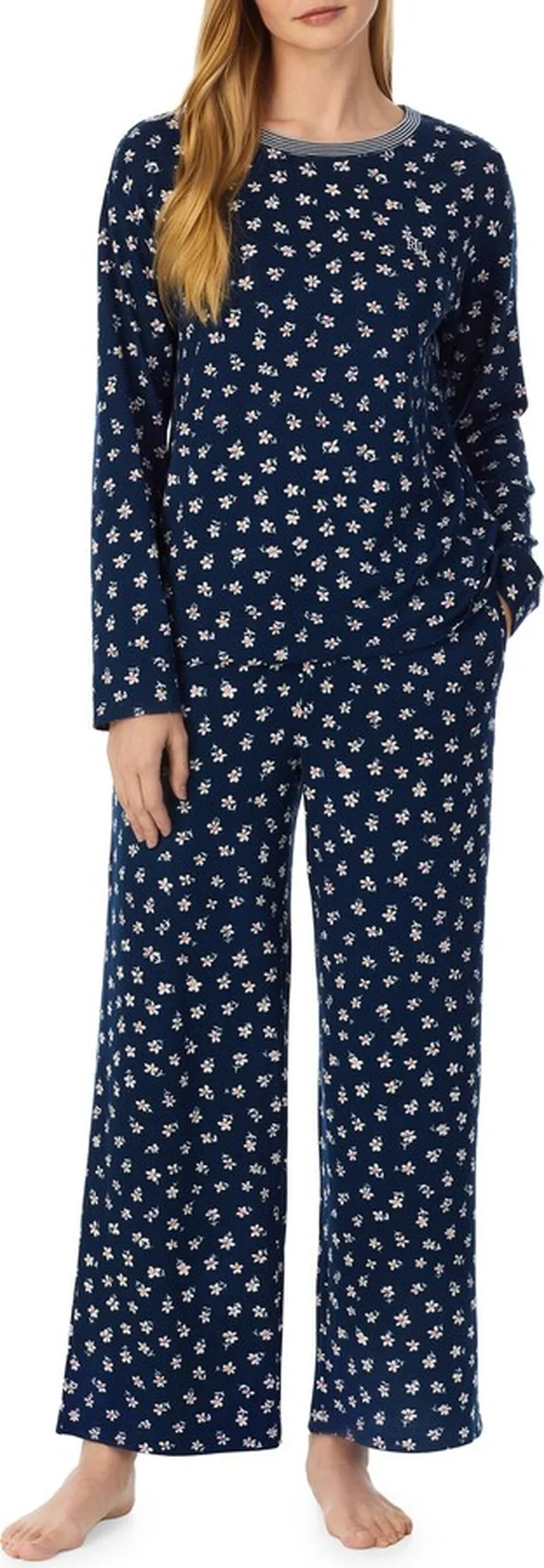 Print Knit Pajama Set