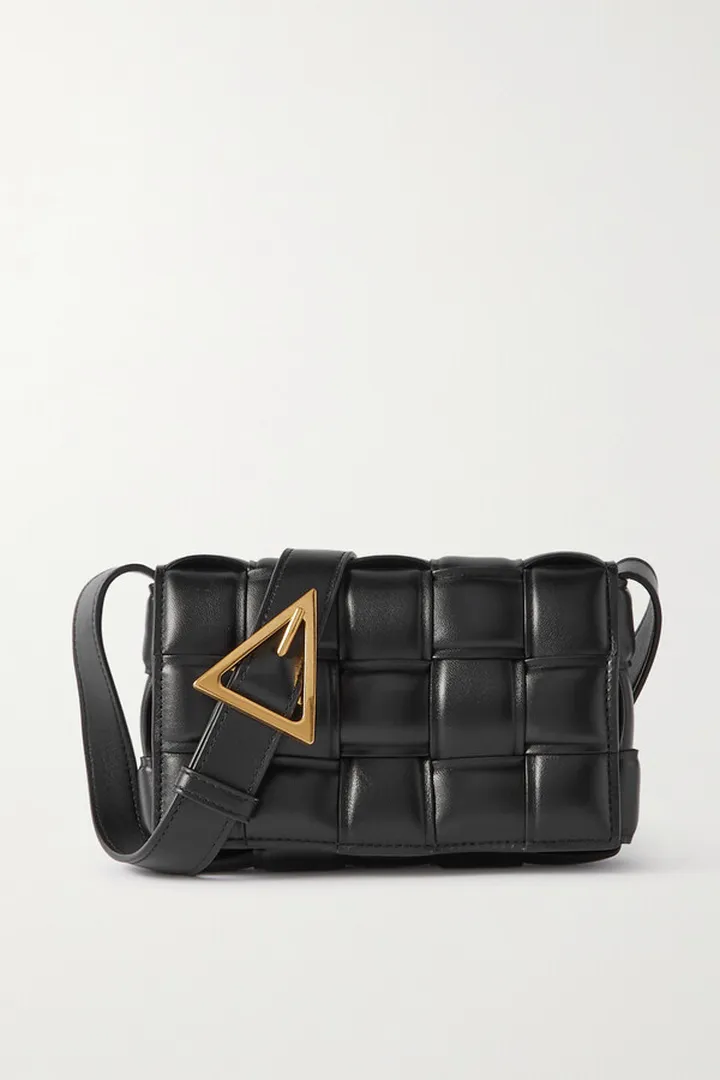 Bottega Veneta - Cassette Small Padded Intrecciato Leather Shoulder Bag - Black