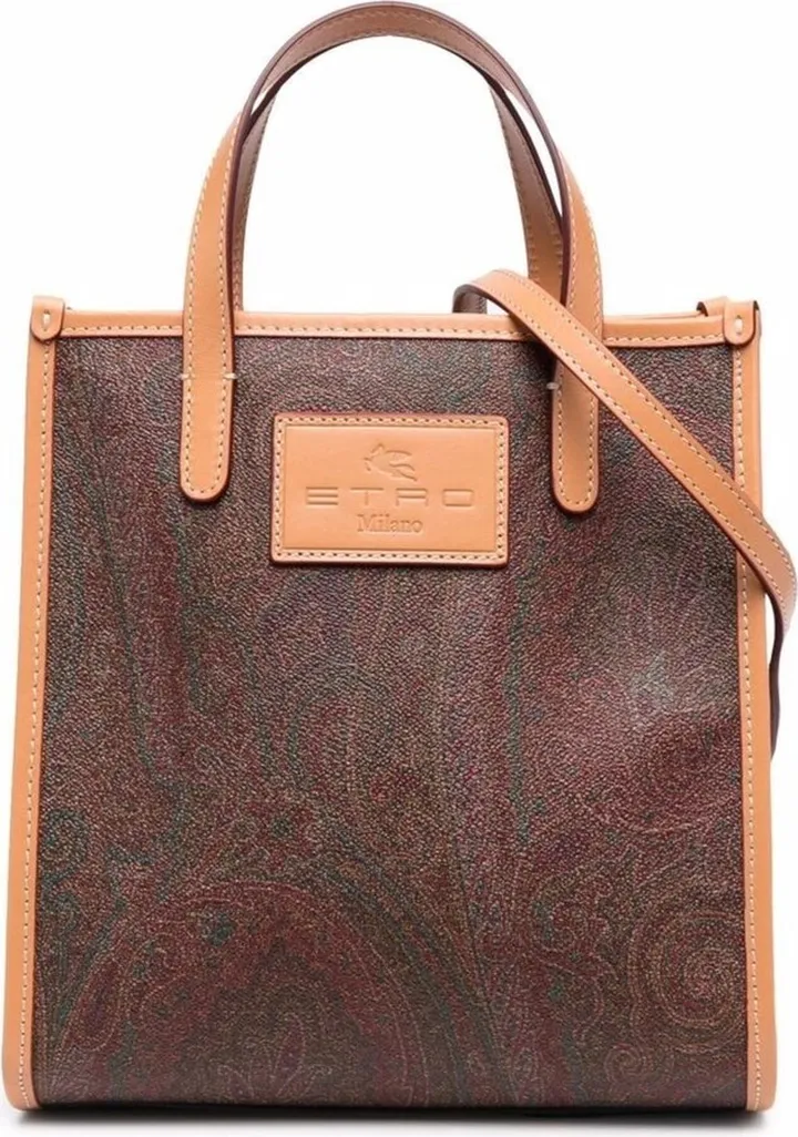 Paisley Jacquard Shopping Tote Bag