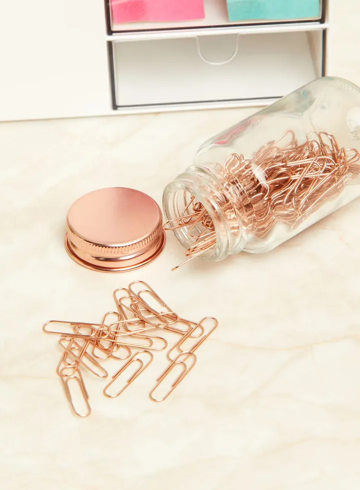150 Piece Rose Gold Paper Clips