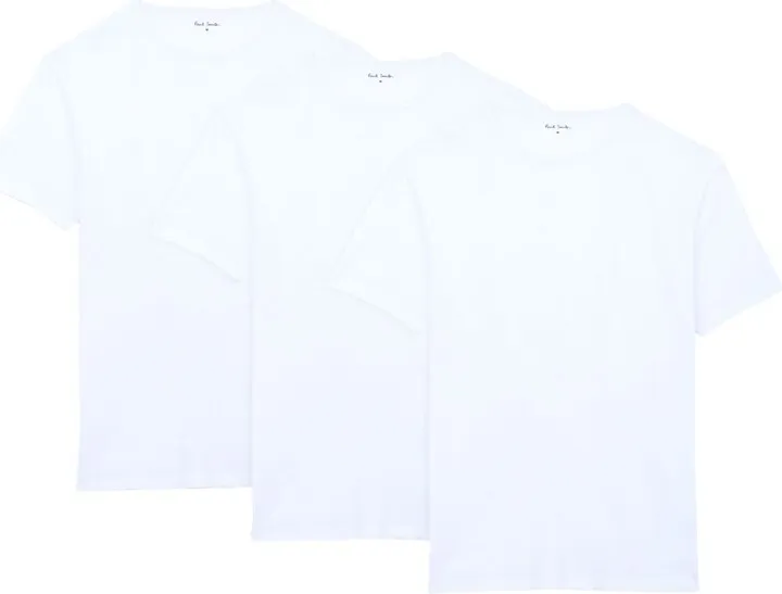Men T-shirt 3 Pack Undershirt White
