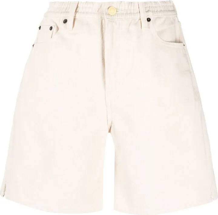 White Lola Denim Shorts