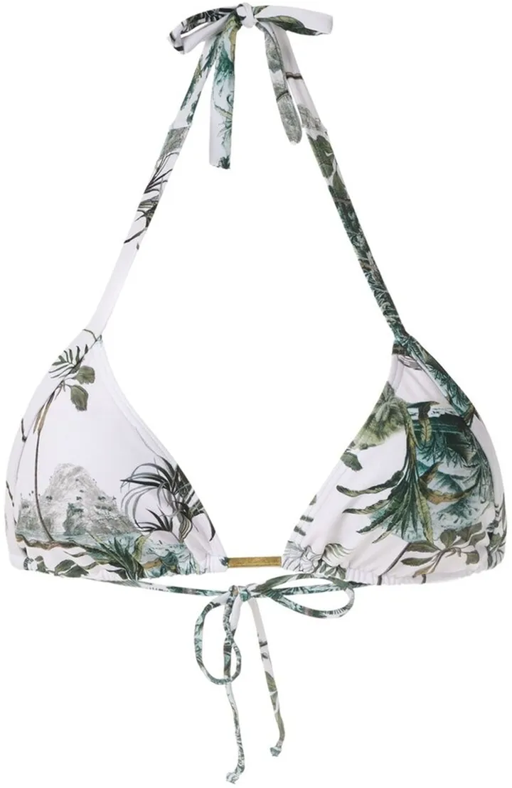 Kuta printed bikini top