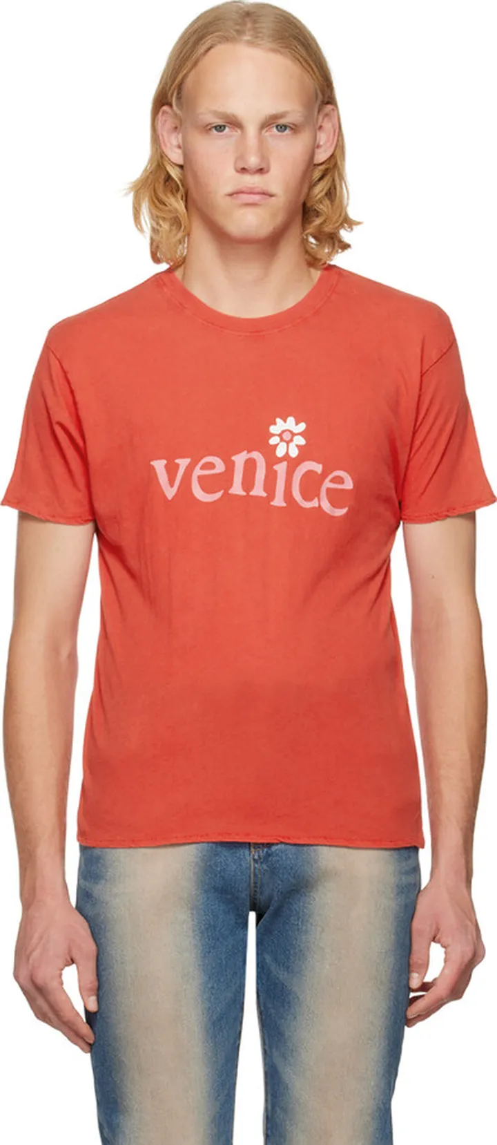 ERL Red 'Venice' T-Shirt