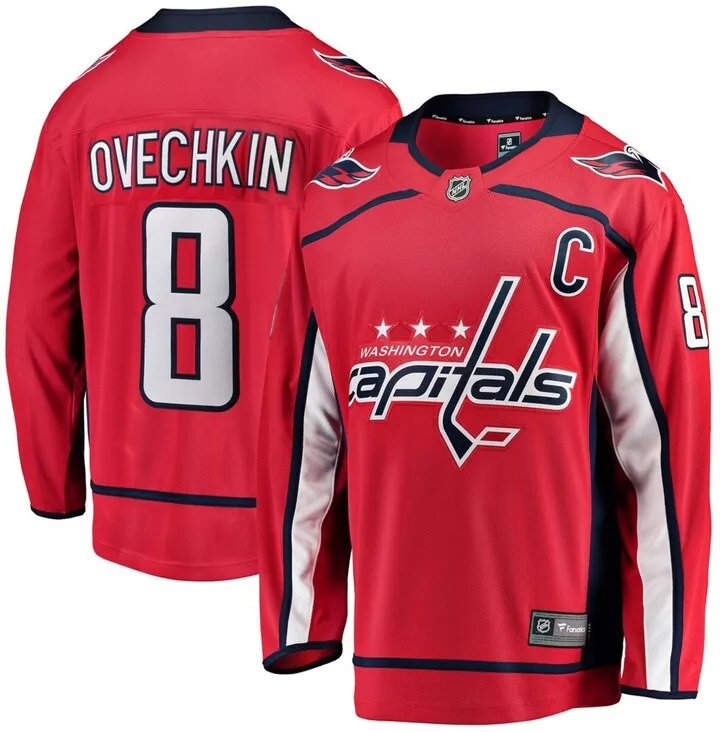 Men's Fanatics Branded Alexander Ovechkin Red Washington Capitals Breakaway Player Jersey