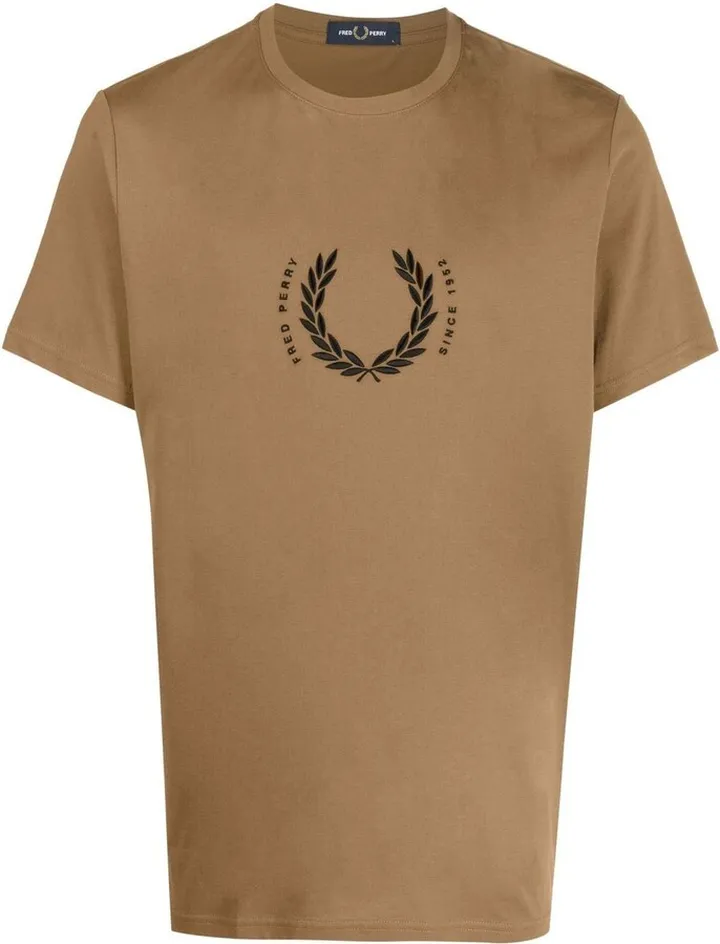 logo-embroidered short-sleeved T-shirt