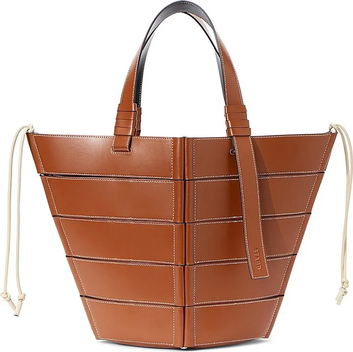 Diamond Leather Tote Bag