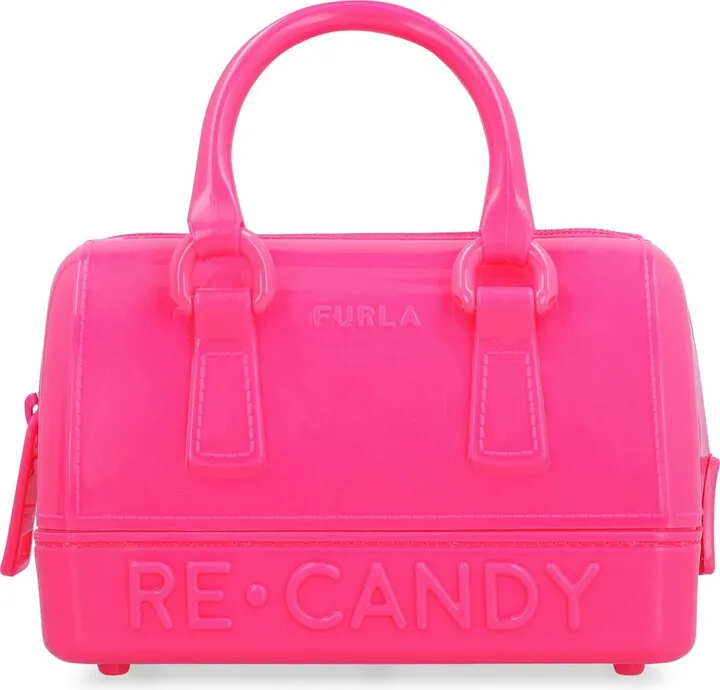Furla Candy Logo Embossed Mini Tote Bag