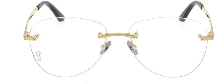 Cartier Round Rimless Glasses