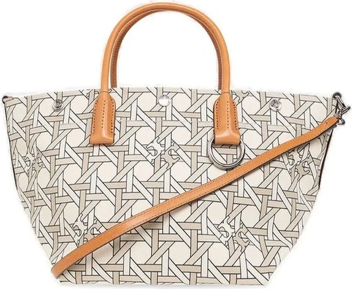 Tory Burch Basketweave Printed Small Tote Bag