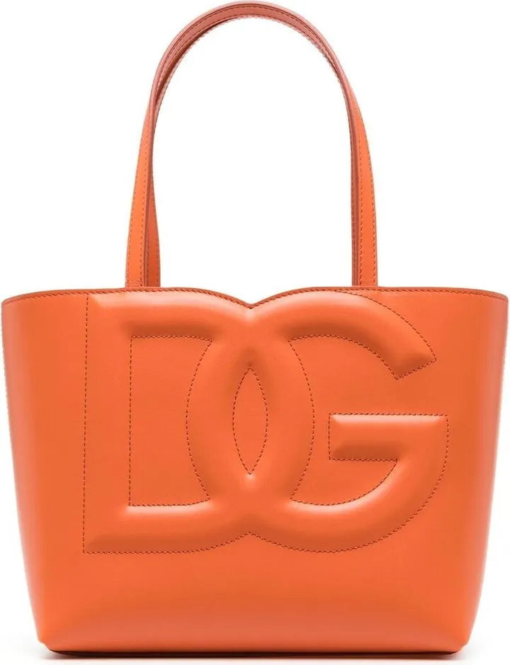 DG logo leather tote bag
