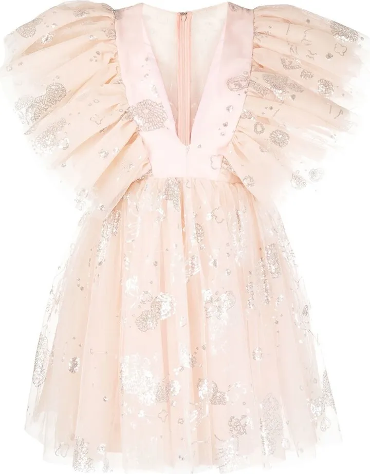 Tabetha sequin-embellished tulle dress