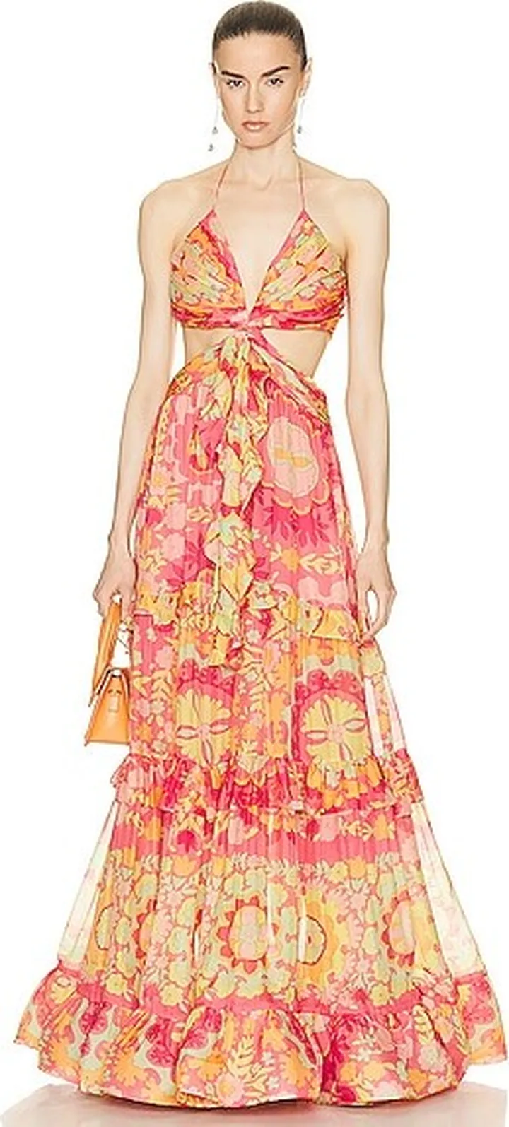 Alexis Freya Dress in Coral