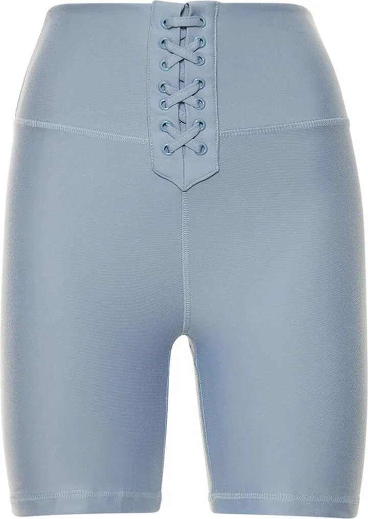 Lace-up tech bike shorts