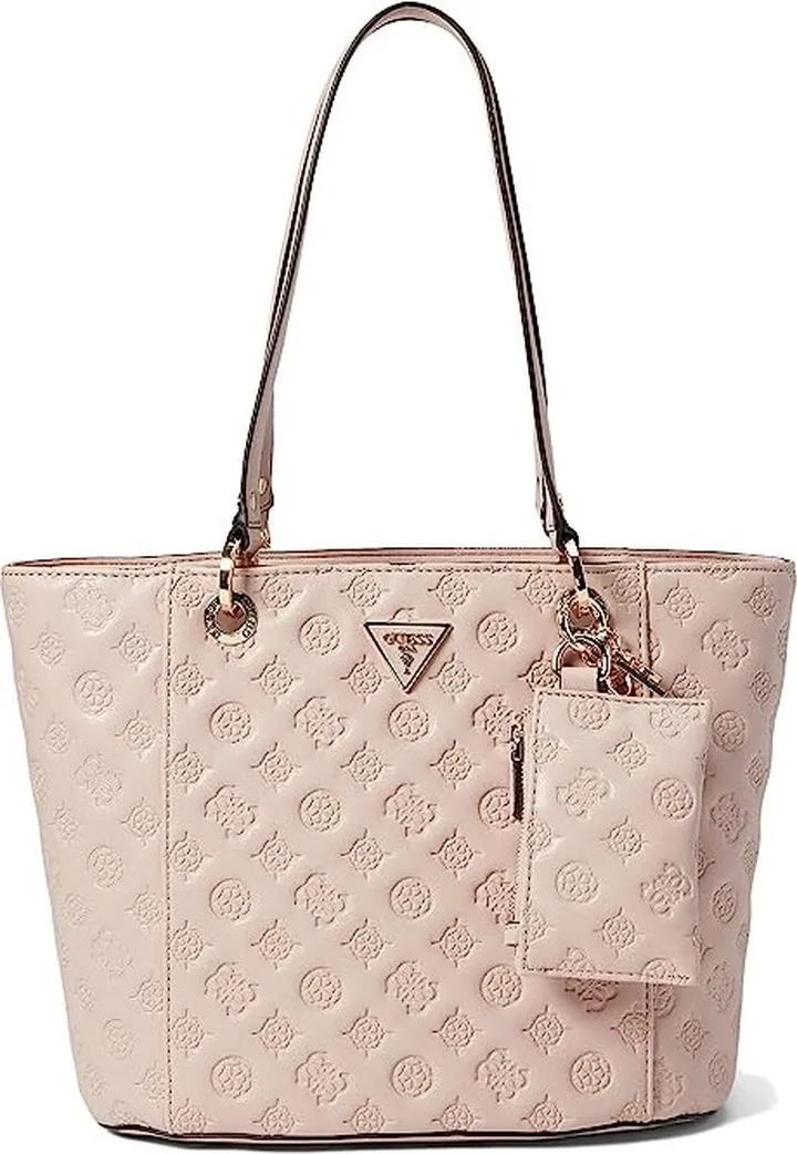 GUESS Noelle Small Elite Tote (Pale Rose) Tote Handbags