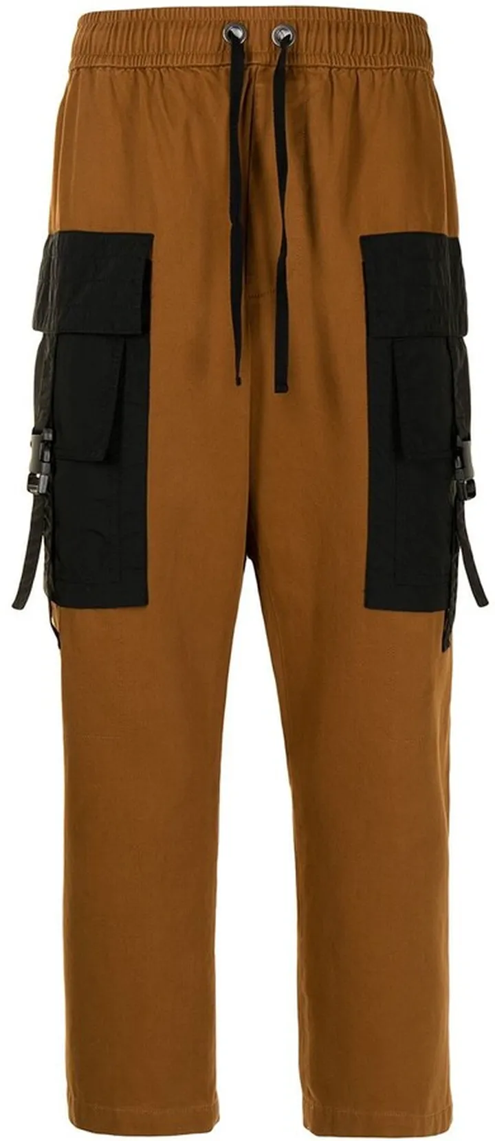 Contrasting Panel Cropped Trousers