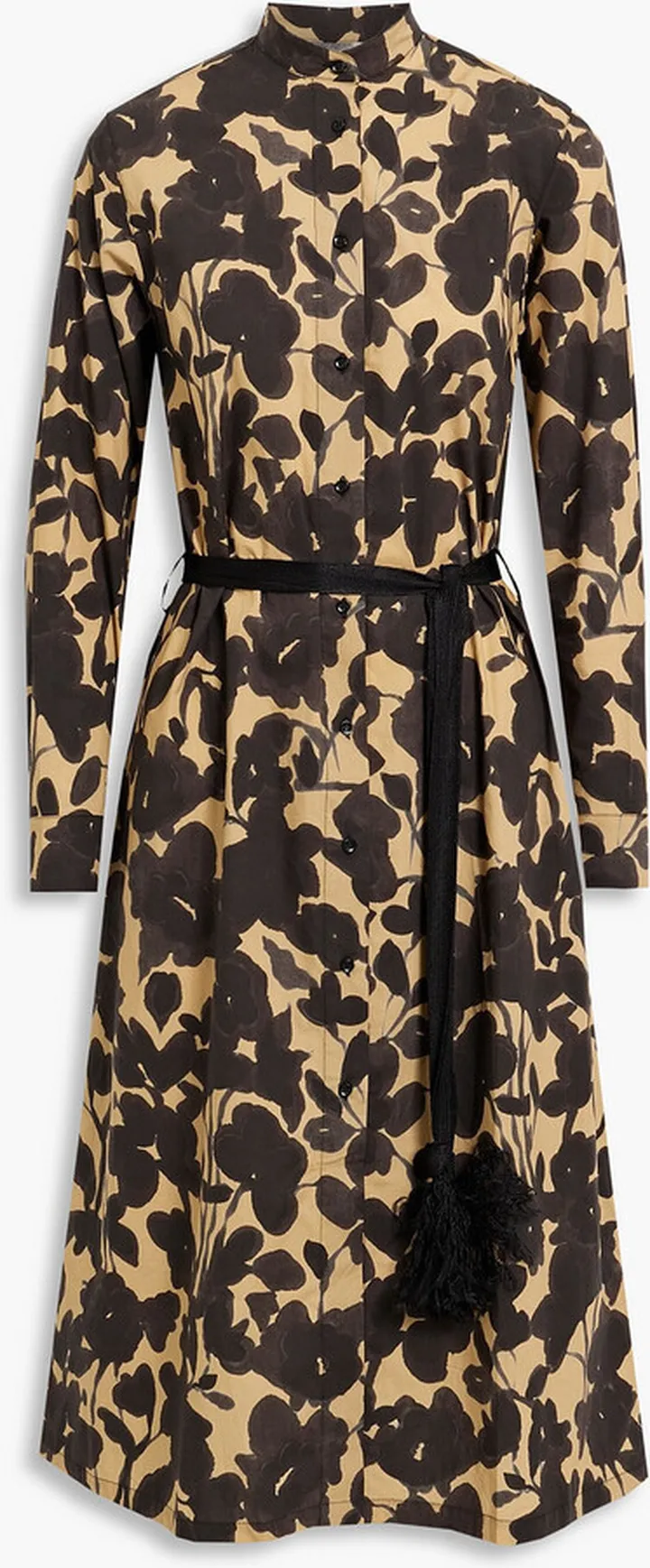 Bonnie floral-print cotton-poplin midi dress