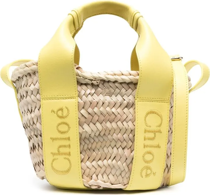 small Sense raffia tote bag