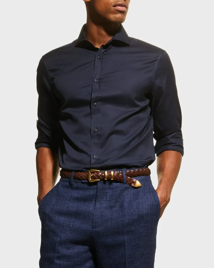 Men's Cotton Twill Sport Shirt