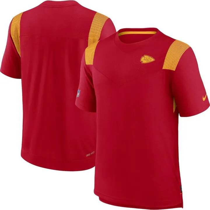 Men's Nike Red Kansas City Chiefs Sideline Tonal Logo Performance Player T-shirt